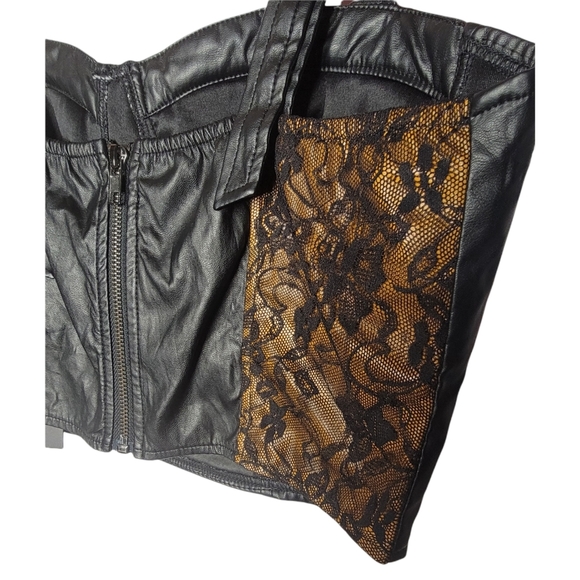 Faux Leather Lace Bralette Bought At Nasty… - Picture 3 of 5